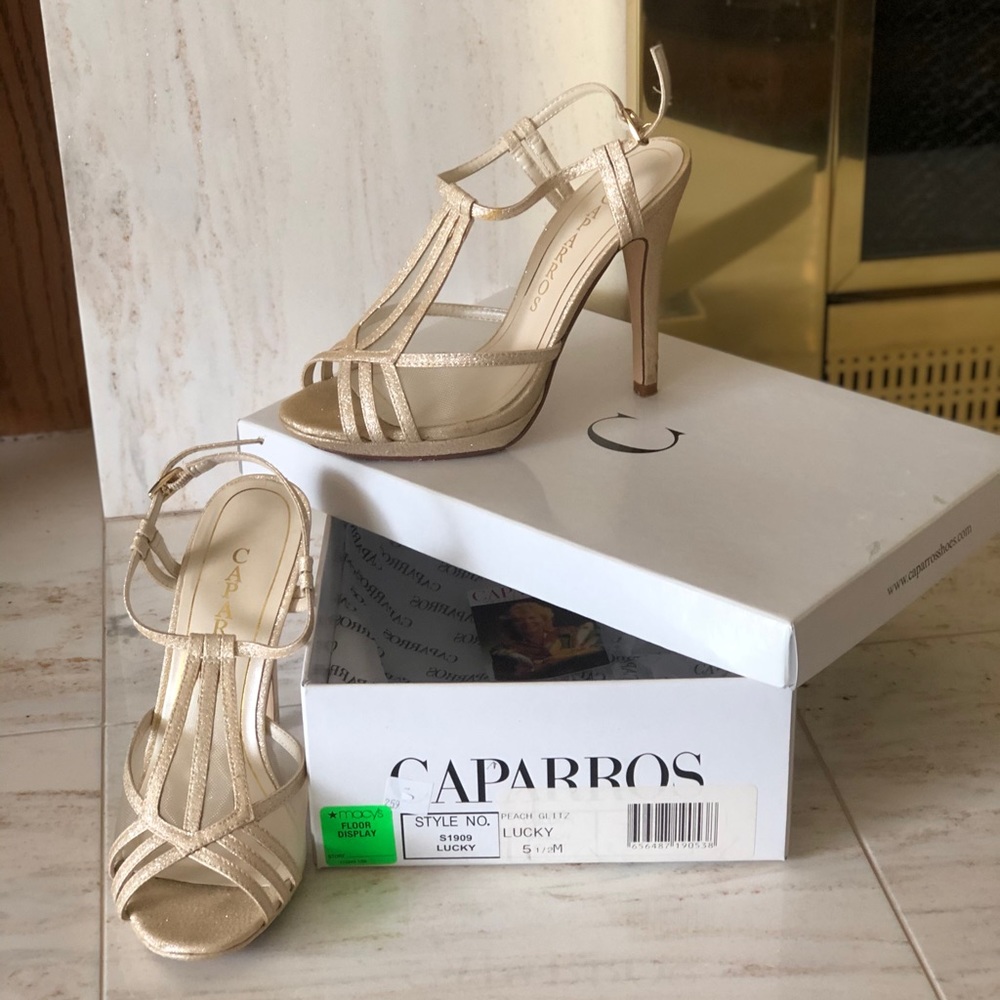 Caparros Lucky Peach Glitz Heels
